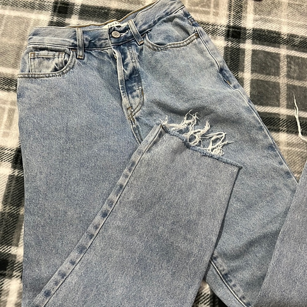 PACSUN HIGH RISE STRAIGHT JEANS